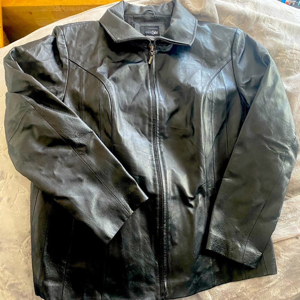 East 5th street leather jacket XL